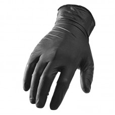 black latex gloves (10 gloves)