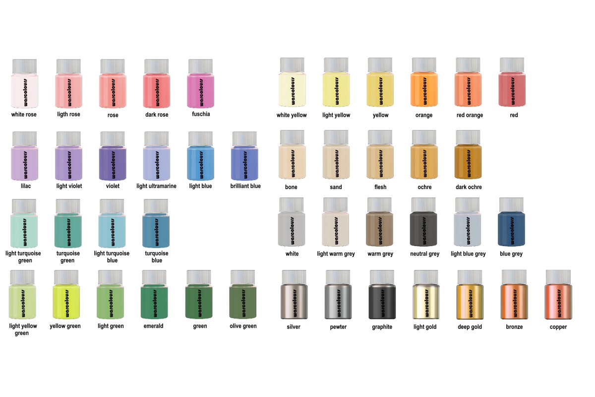 War Color Chart warcolours DRYBRUSHIN' paints